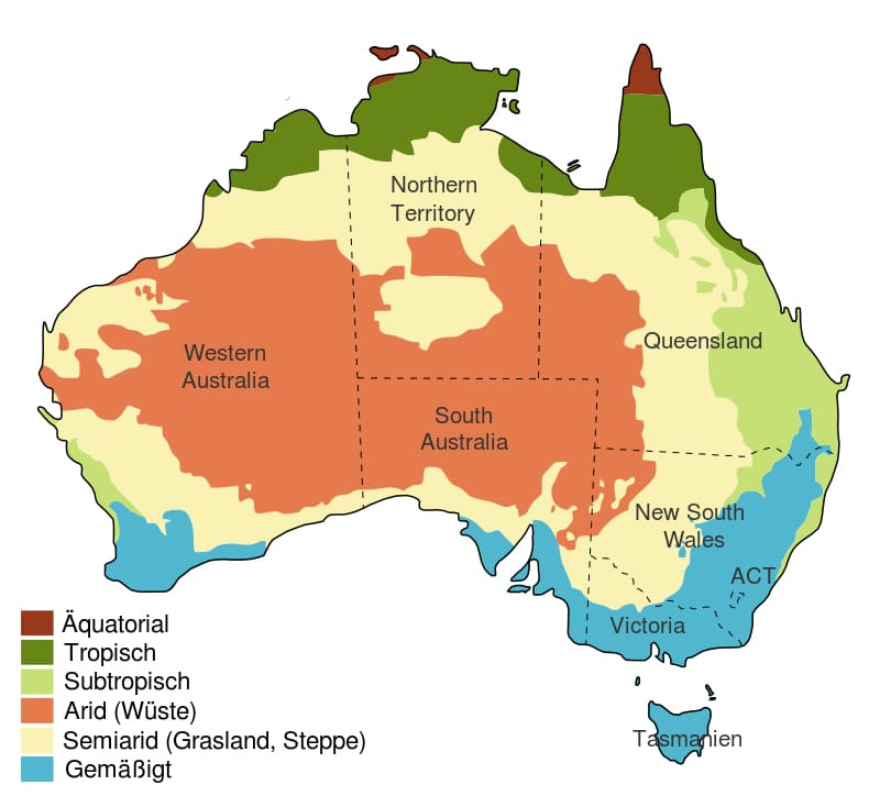 Klimazonen Australien
